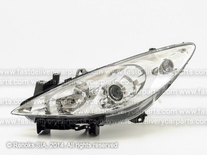 PG 307 05->07 lukturis L H1/H7 ar motoriņu TYC