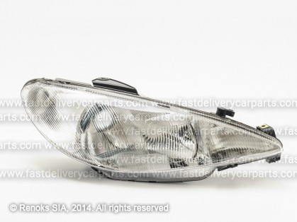 PG 206 98->09 lukturis R H4 elektro DJ Auto