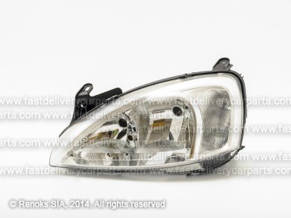 OP Corsa 00->06 head lamp L H7/H7 01->02 MARELLI