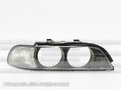 BMW 5 E39 96->00 head lamp glass R white corner lamp for headlamp with lens DEPO
