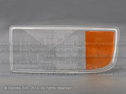 MB Actros 96->02 head lamp glass L yellow corner DEPO