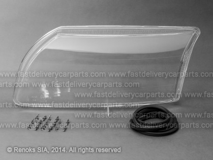 VV S80 98->06 head lamp glass L TYC