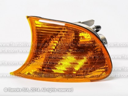BMW 3 E46 98->01 COUPE corner lamp yellow L without bulb holder P21W TYC
