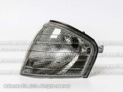 MB C W202 93->00 corner lamp white/smoked L TYC
