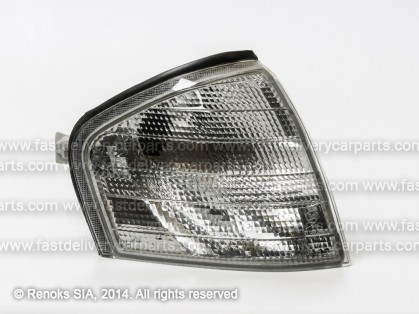 MB C W202 93->00 corner lamp white/smoked R TYC