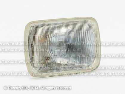 Headlight universal 198X140 H4+parking lamp