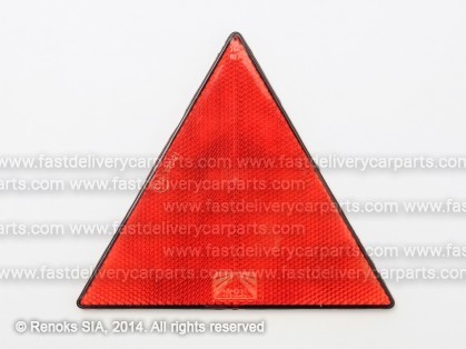 Atstarotājs trīsstūris sarkans 140mm ar līmlentu
