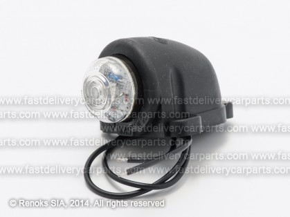 Габарит универсальный с кронштэйном круглый красный LED L=R 12/24V