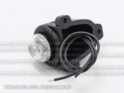 Габарит универсальный с кронштэйном круглый красный LED L=R 12/24V