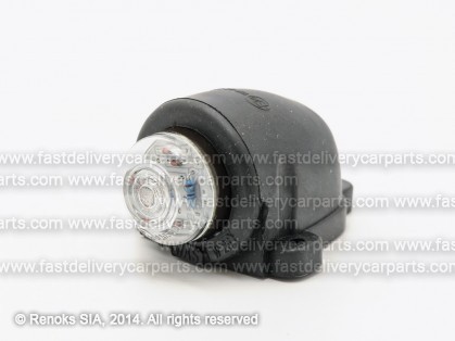 Габарит универсальный с кронштэйном круглый белый LED L=R 12/24V