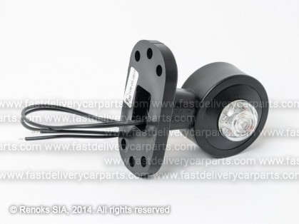 Габарит универсальный на длинной ножке 65mm LED R красный/белый