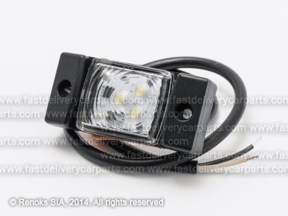 Габарит универсальный с кронштэйном 73x33x17MM белый LED L=R