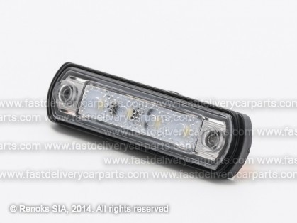 Габарит универсальный с кронштэйном 110x30x15MM белый LED