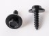AD screw self tapping black 4.8X14MM with washer 15MM galvanized steel 40526Z 10pcs