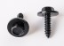 AD screw self tapping black 4.8X14MM with washer 15MM galvanized steel 40526Z