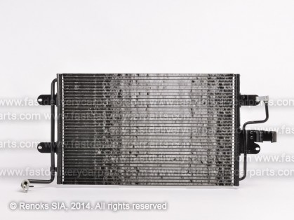 VW Golf 98->03 condenser 585X365X16 with receiver dryer 1.4/1.6/1.8/2.0/2.3/2.8/3.2/1.9D