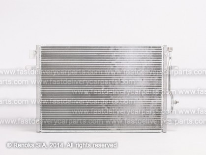 AD A4 01->04 радиатор кондиционера 615X410X16 без осушителя 1.6/1.8T/2.0/2.4/3.0/1.9D/2.5D