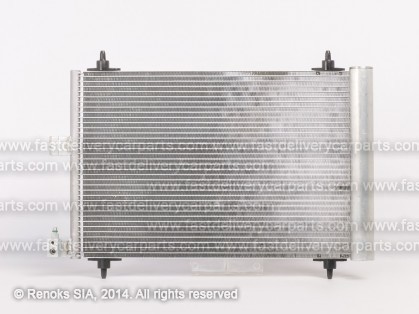 CT Xsara 00->05 condenser 565X360X16 with integrated receiver dryer 1.4/1.6/2.0/1.4D/1.9D/2.0D SRLine