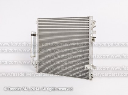 CH 300C 05->11 condenser 640X455X20 with integrated receiver dryer with integral oil cooler 2.7/3.5/5.7/6.1