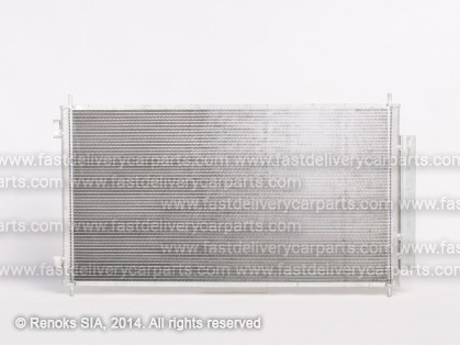 HN CRV 06->09 radiators KOND 705X370X17 ar iebūvētu sausinātāju 2.0/2.4/2.2D SRLine