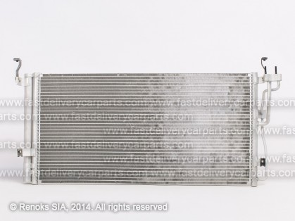 HY Sonata 01->04 condenser 700X335X19 with integrated receiver dryer 2.0/2.7