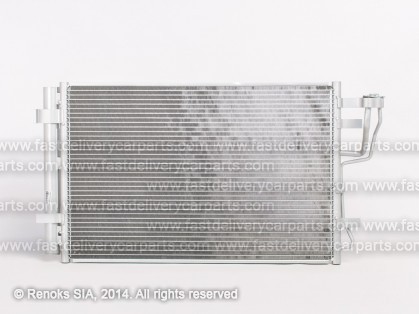 HY i30 07->12 condenser 610X395X12 with integrated receiver dryer 1.4/1.6/2.0 HALLA/HANON