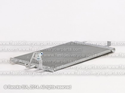 HY i30 07->12 condenser 610X395X12 with integrated receiver dryer 1.4/1.6/2.0 HALLA/HANON