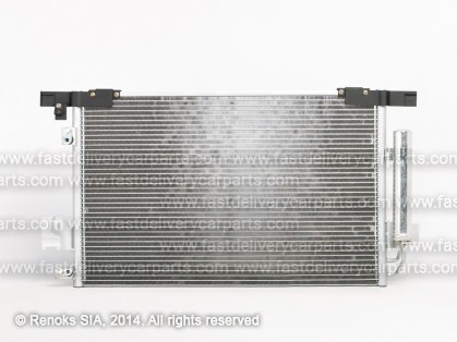 MT Outlander 07->09 radiators KOND 655X395X16 ar sausinātāju 2.0/2.4/3.0/2.0D/2.2D KOYO