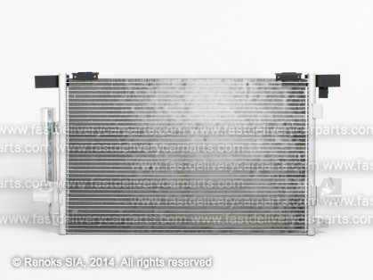 MT Outlander 07->09 radiators KOND 655X395X16 ar sausinātāju 2.0/2.4/3.0/2.0D/2.2D KOYO