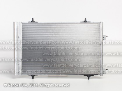 CT C5 08-> condenser 575X360X16 with integrated receiver dryer 1.6/1.6D DELPHI