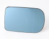 BMW 5 E39 96->00 mirror glass with holder R heated aspherical blue 166x105mm