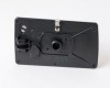 MB E W124 85->95 mirror glass with holder L for mirror with manual adjustment flat blue
