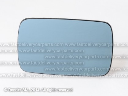BMW 3 E36 91->98 spoguļa ieliktnis L=R apsildāms taisns zils stikls