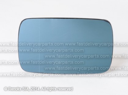 BMW 3 E36 91->98 spoguļa ieliktnis L=R apsildāms sfērisks zils stikls