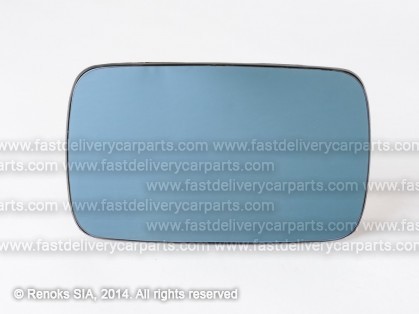 BMW 3 E36 91->98 mirror glass with holder L=R convex blue