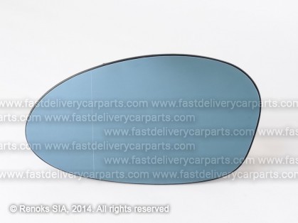 BMW 3 E90 04->08 mirror glass with holder L heated aspherical blue