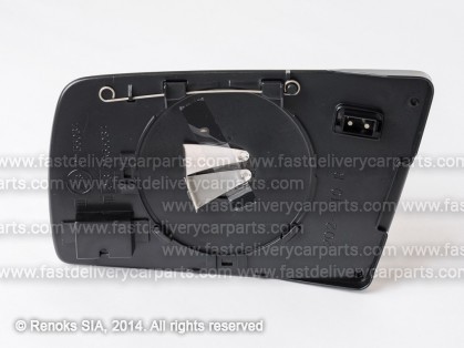 MB C W202 93->00 mirror glass with holder R heated aspherical blue 2pins