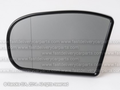 MB C W203 00->07 mirror glass with holder L heated aspherical electrochromatic