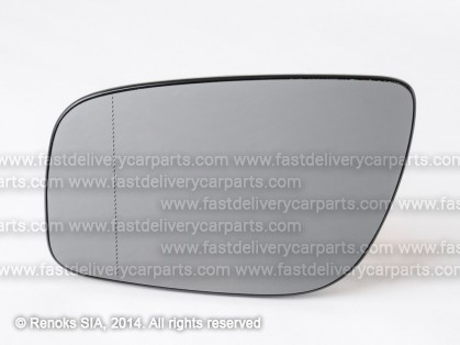 MB E W211 06->09 mirror glass with holder L heated aspherical