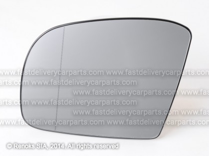 MB ML W164 05->11 mirror glass with holder L heated aspherical 05->08