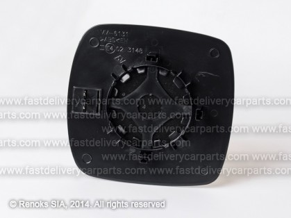 RN Kangoo 08->13 spoguļa ieliktnis L=R apsildāms liekts