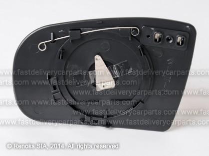 MB E W210 99->03 mirror glass with holder R heated aspherical