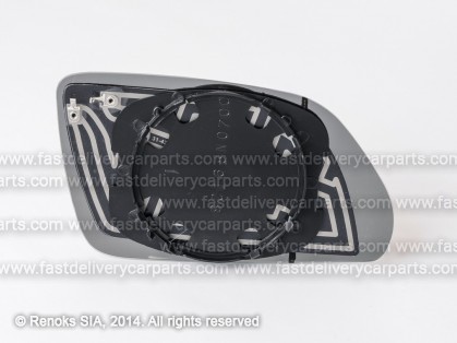VW Polo 05->09 spoguļa ieliktnis L apsildāms sfērisks TW