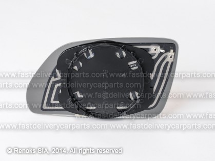 VW Polo 05->09 spoguļa ieliktnis R apsildāms liekts VIEW MAX