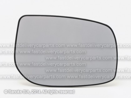 TT Yaris 06->09 spoguļa ieliktnis R apsildāms liekts stūrains stiprinājums der tikai OE