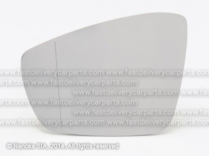 VW Polo 09->17 spoguļa ieliktnis L apsildāms sfērisks VIEW MAX