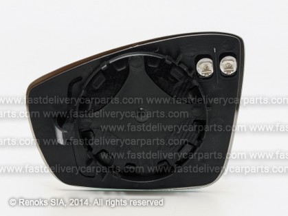 VW Polo 09->17 spoguļa ieliktnis R apsildāms liekts VIEW MAX