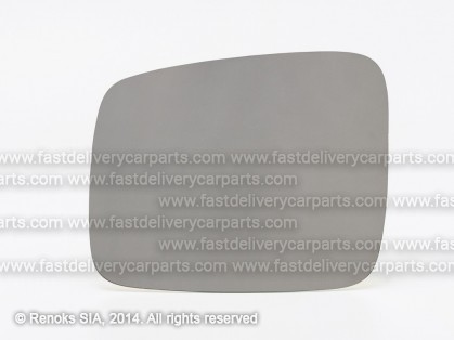 VW Transporter 90->03 spoguļa stikls L liekts ar līmlentu TW