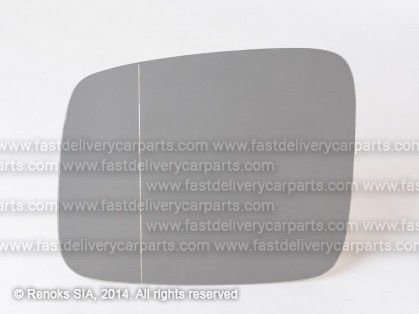 VW Transporter 90->03 spoguļa stikls L sfērisks ar līmlentu TW