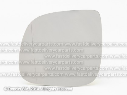 VW Transporter 09->15 spoguļa ieliktnis L apsildāms sfērisks apaļš stiprinājums 84mm TW